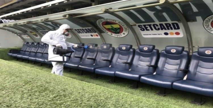 Ülker Stadyumu'nda koronavirüse karşı dezenfekte çalışması