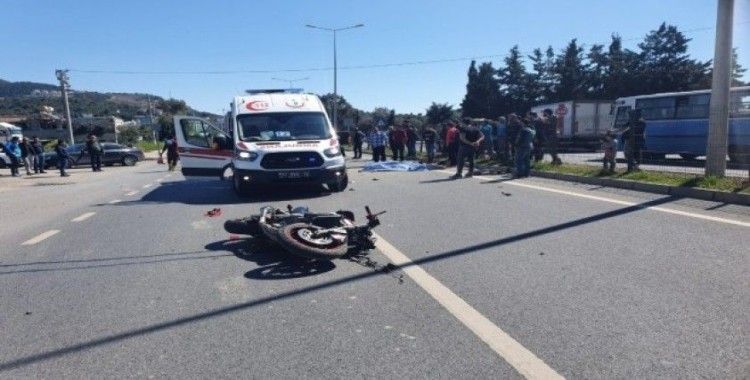 Alanya'da motosikletin çarptığı bisikletli öldü