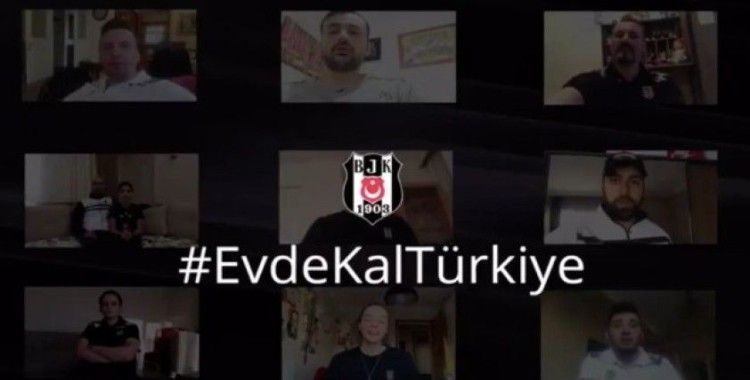 Beşiktaşlı sporculardan ve Antalyasporlu futbolculardan 'evde kal' çağrısı