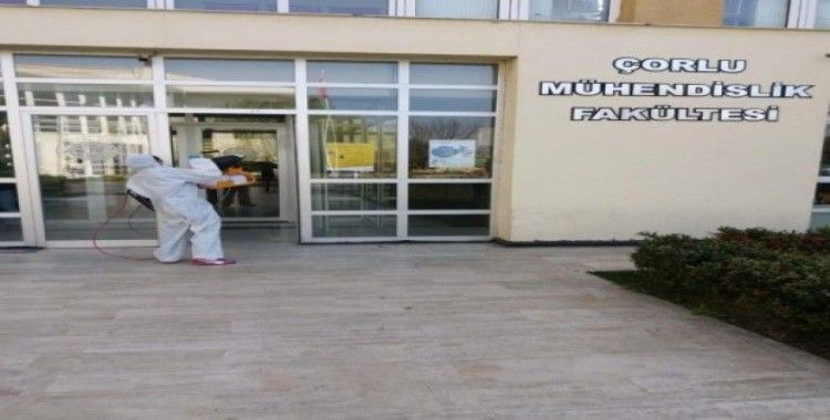 NKÜ Çorlu Mühendislik Fakültesi dezenfekte edildi