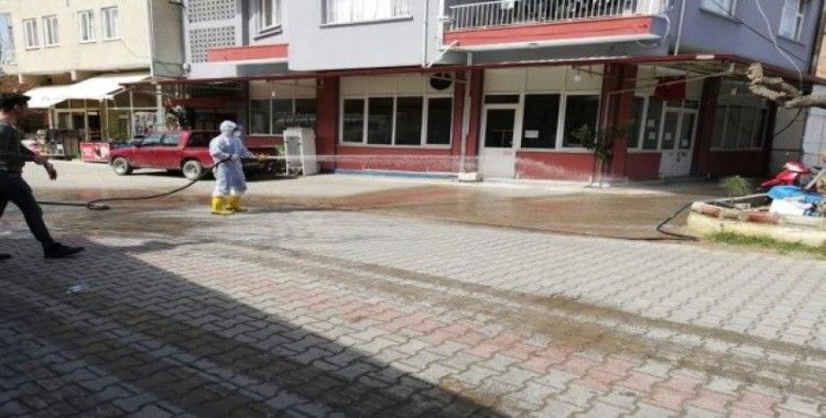 Yenipazar sokakları dezenfekte edildi