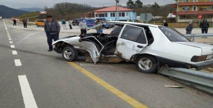 Bartın’da trafik kazası: 1 yaralı