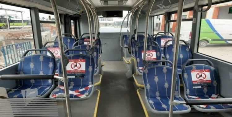 Kocaeli’deki belediye otobüslerinde iki kişi yan yana oturamayacak