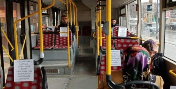 Malatya’da otobüslerde "sosyal mesafe" düzenlemesi
