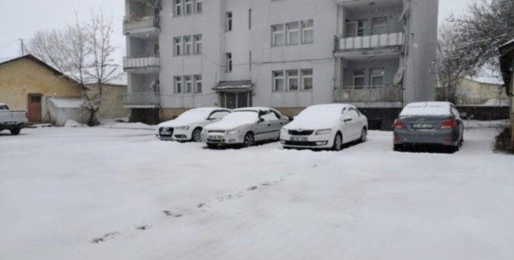 Mart’ın son günlerinde Karlıova’da kar yağışı