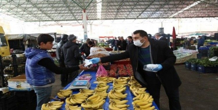 Aksaray’da pazar yerlerinde sağlık tedbiri