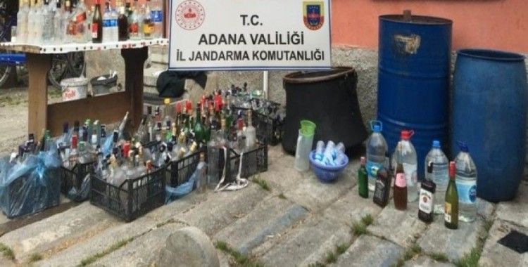 Adana'da kaçak içki operasyonu