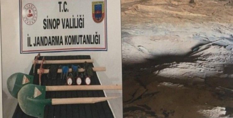 Sinop’ta izinsiz kazı operasyonunda 5 kişiye suçüstü