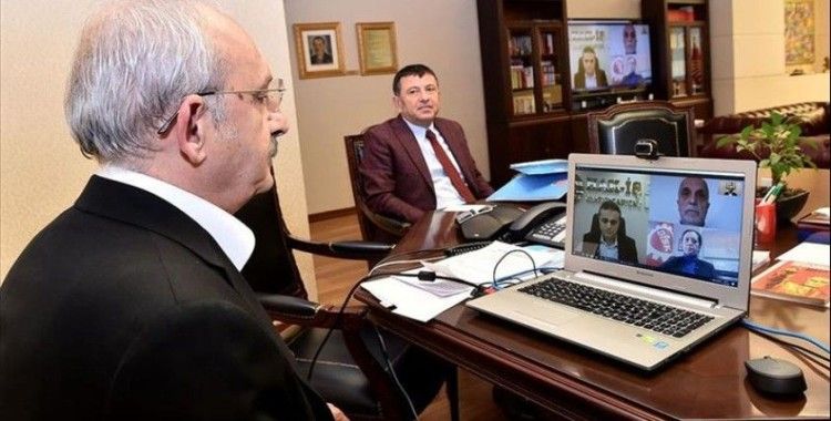 Kılıçdaroğlu, Türk-İş, Hak-İş ve DİSK yöneticileriyle telekonferansla görüştü