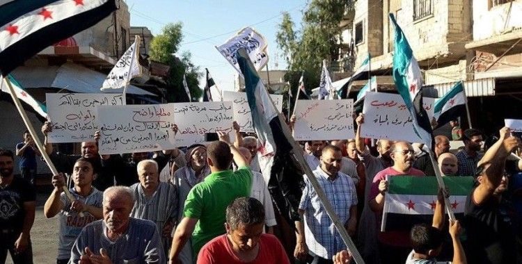 Suriye'de rejim karşıtı protesto