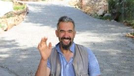 Engelli vatandaş için 150 metre beton yol yapıldı