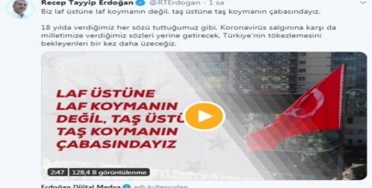 Cumhurbaşkanı Erdoğan: “Türkiye’nin tökezlemesini bekleyenleri bir kez daha üzeceğiz"