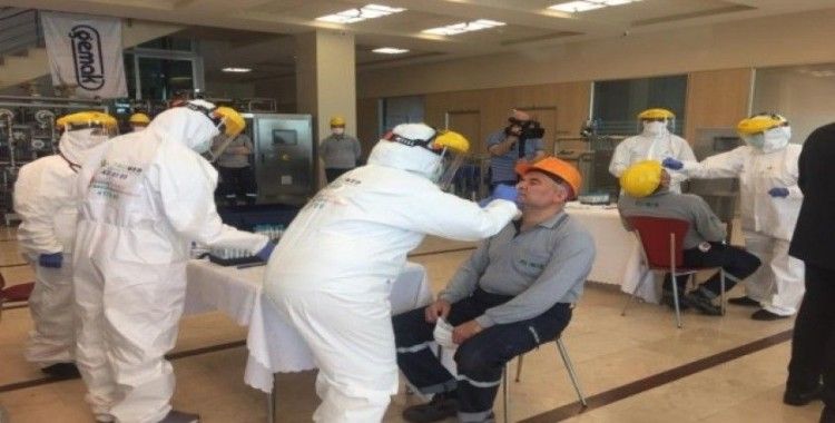 Sanayi çalışanlarına ücretsiz Covid-19 testi yapılmaya başlandı