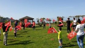 Trabzon'da evde kalan gençlere antrenörler eşliğinde spor yaptırıldı