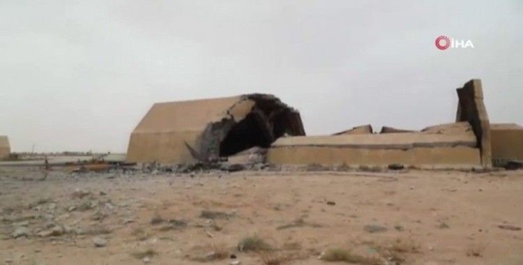 Libya’da UMH güçlerinin ele geçirdiği Vatiyye Askeri Hava Üssü görüntülendi