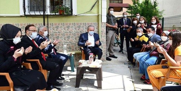 TBMM Başkanı Şentop Tekirdağ'da şehit ailelerini ziyaret etti