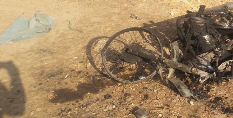 Azez ve Afrin arasındaki yolda bomba yüklü motosiklet patladı