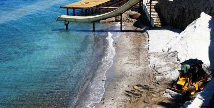 Bodrum sahillerin mermer tozuyla Maldivlere çevirmeye çalıştılar 345 bin lira ceza yediler