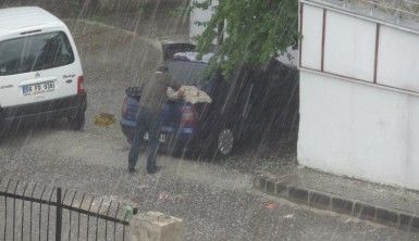 Tokat'ta dolu yağışı etkili oldu