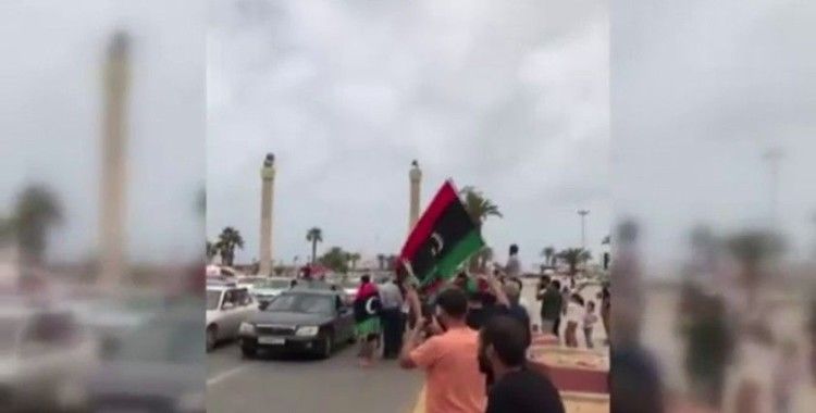 Libyalılar, Terhune kentinin Hafter'den kurtarılmasını kutladı