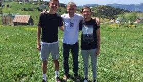 Ahmet Ağaoğlu'ndan oyuncuları Serkan Asan ve Kerem Baykuş'un ailelerine ziyaret