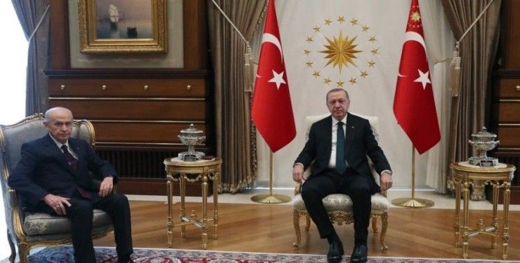 Erdoğan- Bahçeli görüşmesi 50 dakika sürdü