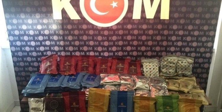 Kayseri'de 111 kilo kaçak tütün ele geçirildi