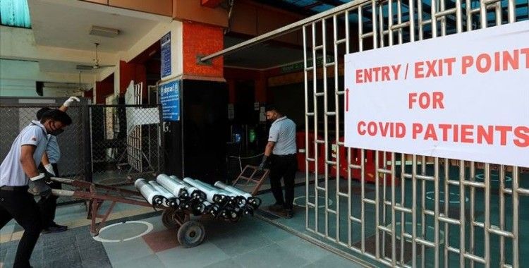 Hindistan'da Kovid-19 vakaları hız kesmeden artışını sürdürüyor