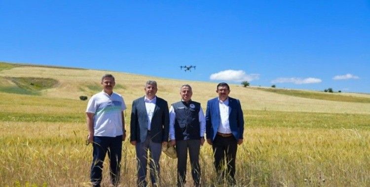 Kayseri’de süne ile mücadele de ilk defa ’Drone’ kullanıldı