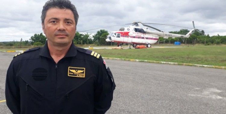 Gelibolu'daki yangına müdahale eden helikopter pilotu anlattı
