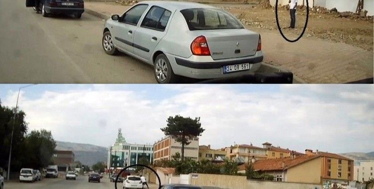 Erzincan'da otomobilin camını kırıp hırsızlık yapan 2 zanlı suçüstü yakalandı