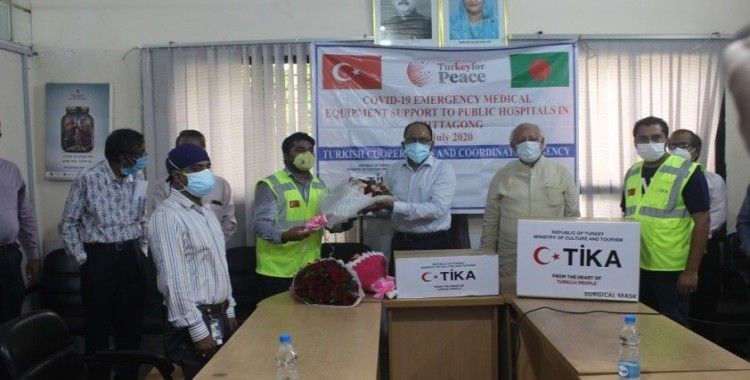 TİKA'dan Bangladeş'de hastanelere Covid-19 yardımı