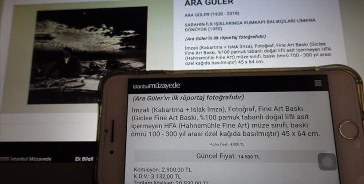 Ara Güler'in ilk röportaj fotoğrafı 20 bin 532 liraya satıldı