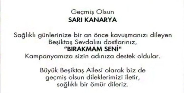 Beşiktaş’tan Fenerbahçe’ye ’Geçmiş olsun’ sertifikası!