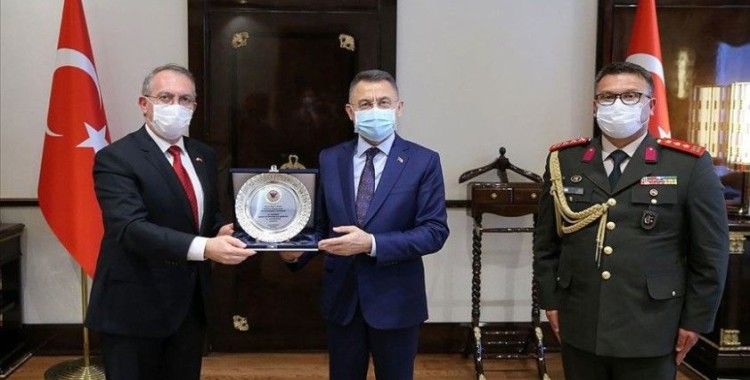 Cumhurbaşkanı Yardımcısı Oktay KKTC'nin Ankara Büyükelçisi Köprülü'yü kabul etti