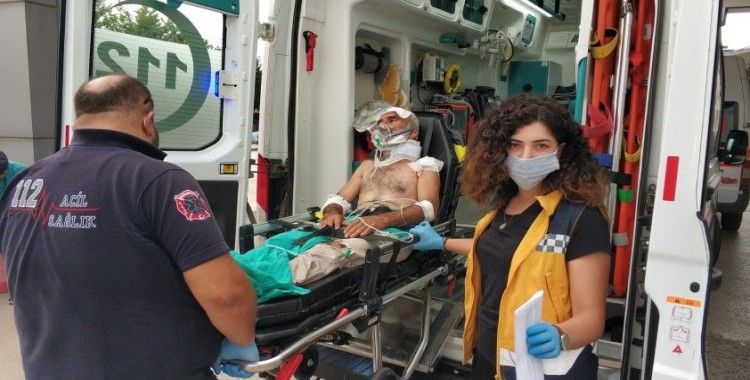 Samsun'da motosikletle otomobil çarpıştı: 2 yaralı