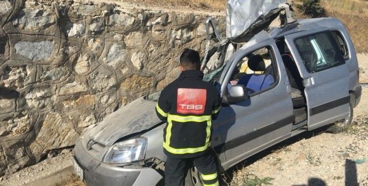 Amasya'da trafik kazası: 1 ölü, 1 yaralı