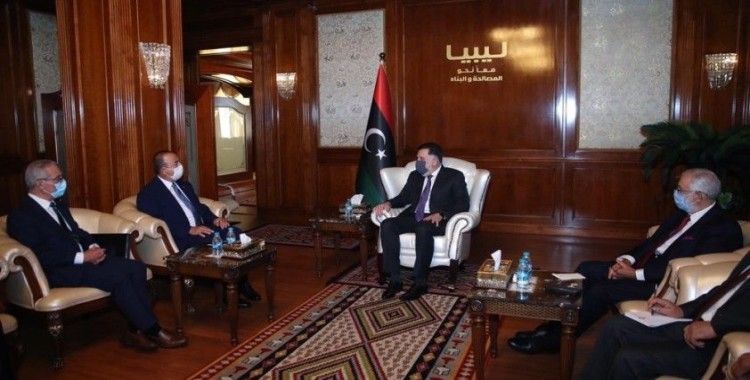 Bakan Çavuşoğlu Libya UMH Başkanı Serrac ile görüştü