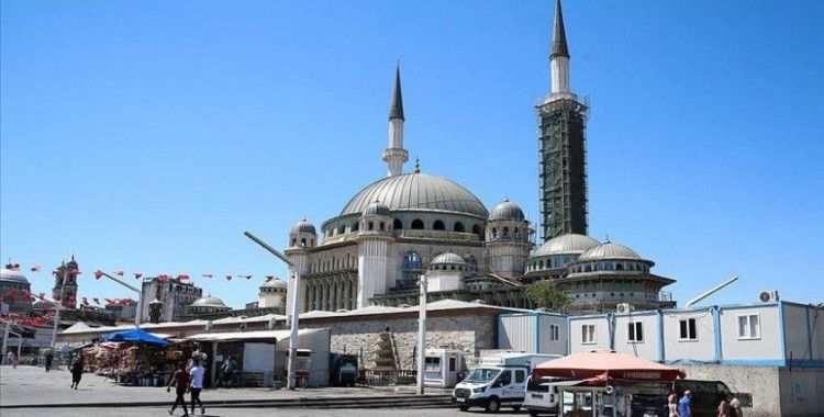 Taksim'e yapılan caminin genel işçiliğinin yüzde 65'i tamamlandı