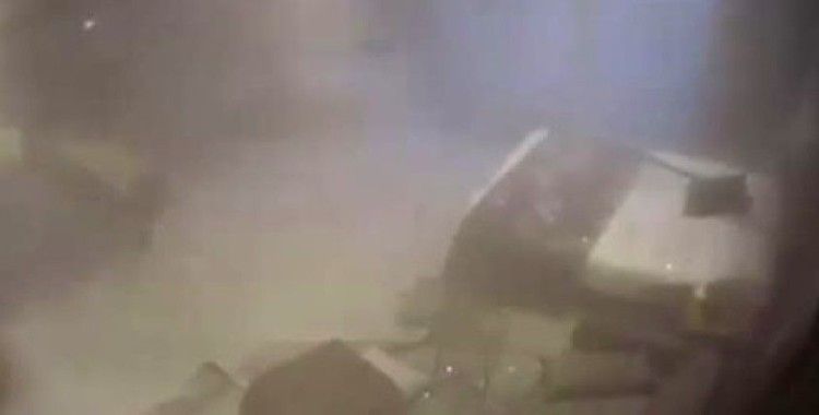 Beyrut'taki şiddetli patlama bir kadını metrelerce uzağa fırlattı