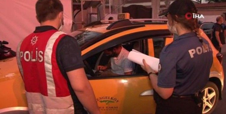 Üsküdar'da taksi ve restoranlarda koronavirüs denetimi