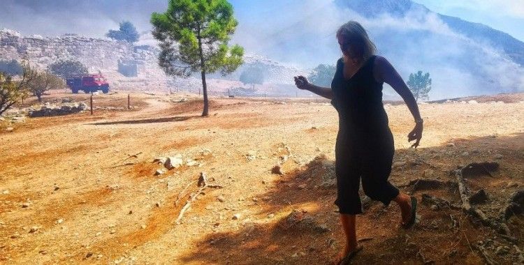Yunanistan'da arkeolojik sit alanında yangın