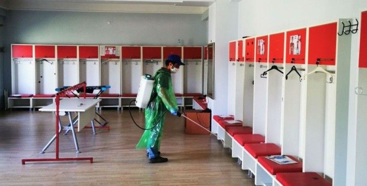 Sivasspor'un kulüp tesisleri dezenfekte edildi