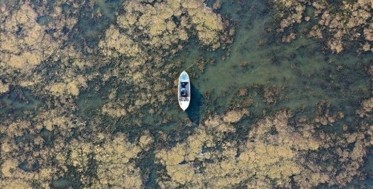 Marmara Gölü'nde su seviyesi yüzde 1,5'a kadar düştü