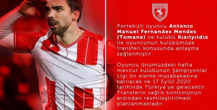 Samsunspor'a Şampiyonlar Ligi'nden golcü