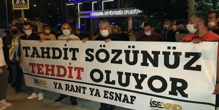 Servis minibüsçülerinden İmamoğlu'na protesto