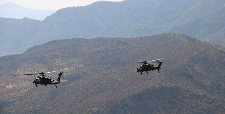 Siirt'te PKK'lı teröristlere ait sığınaklar imha edildi