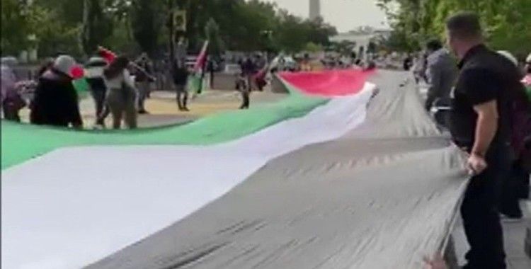 İsrail-BAE anlaşması Beyaz Saray etrafında protesto edildi