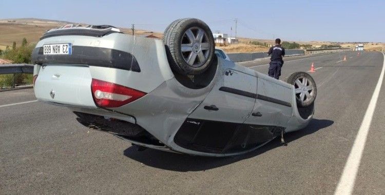 81 metre sürüklenen otomobil ters devrildi: 1 ağır yaralı