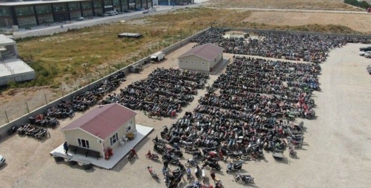 Konya'da 4 bin 5 motosiklete trafikten men